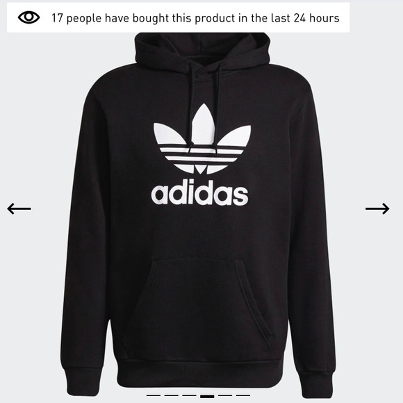 Adidas Men’s Trefoil Fleece Hoodie - Picture 2 of 10